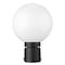 Z-Lite Laurent Outdoor Post Mount Fixture, 1-Light, 8 In.W x 11.5 In.H, Black/Opal 597PHM-BK - alternate 5